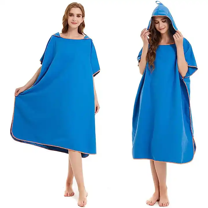 jacquar hooded poncho beach towel for adults from china