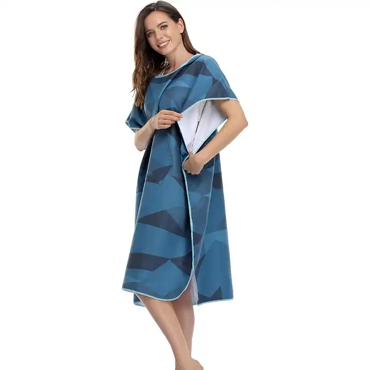 jacquar hooded poncho beach towel for adults from china